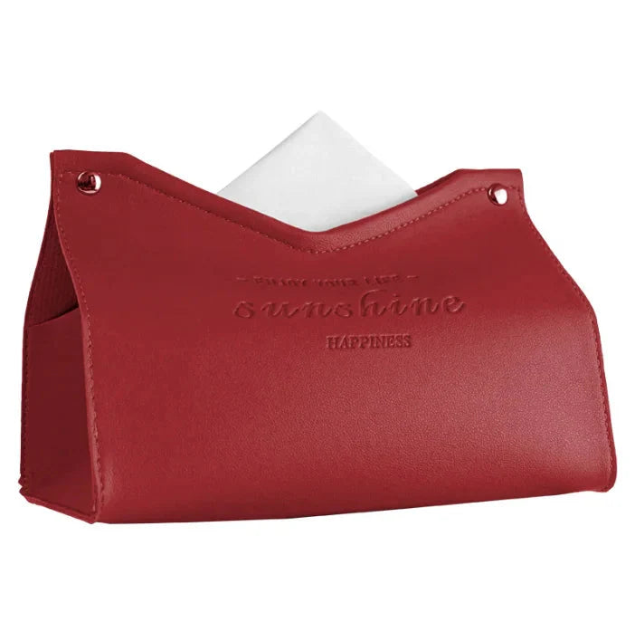 Leather Tissue Box - Nordic Car and Home Decor Napkin Holder-Orizon Depot