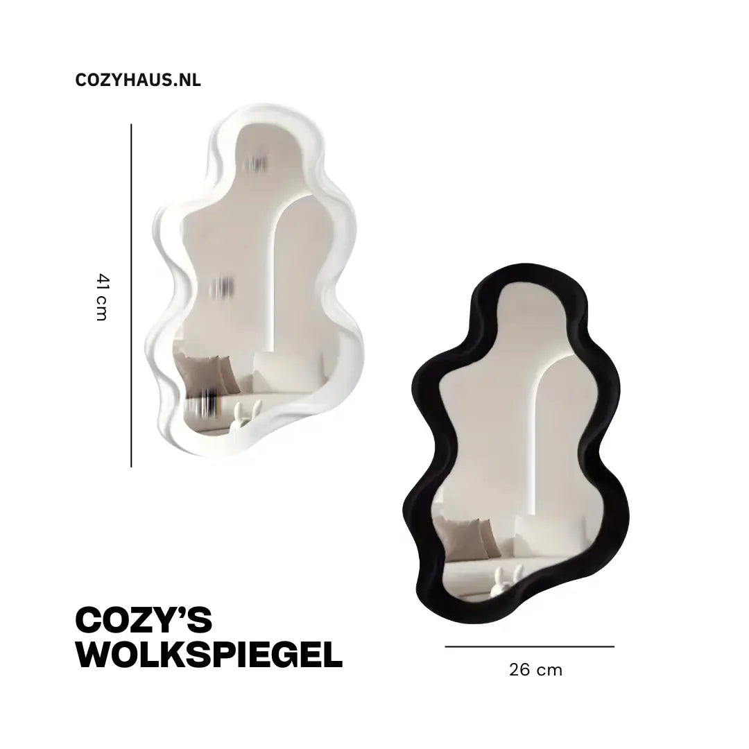 Nordic Cloud-Shaped Decorative Mirror for Home Decor-Orizon Depot