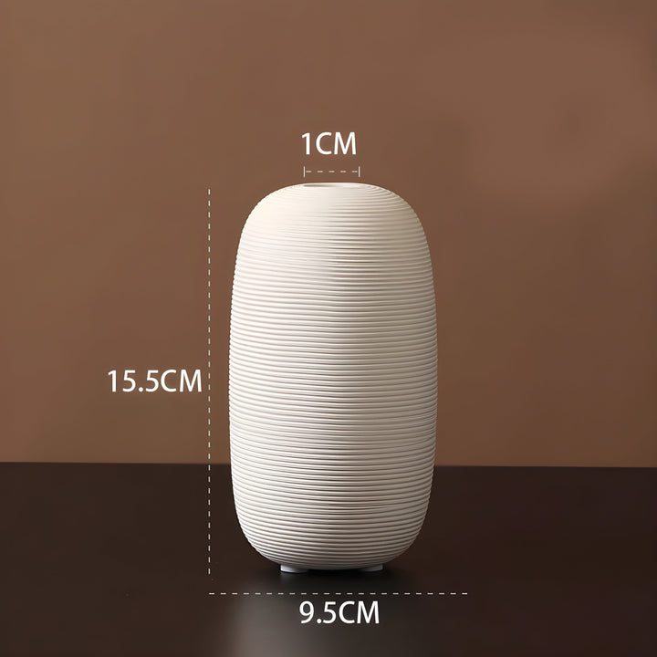 Minimalistic Handcrafted Ceramic Zen Vase for Home Decor-Orizon Depot