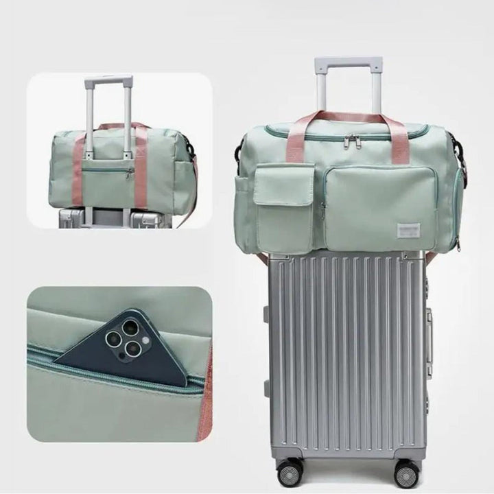 Multi-Pocket Travel Bag, Sports Duffle with Shoe Compartment-Orizon Depot