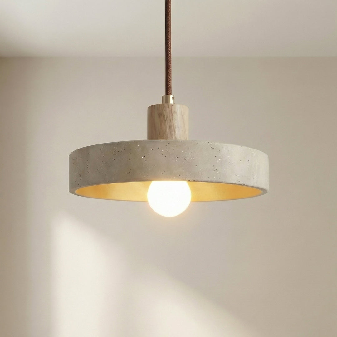 Travertine Stone Bauhaus Pendant Light-Orizon Depot