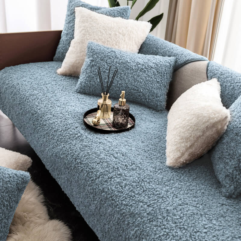Luxury Warm Fleece Non-Slip Sofa Cover Furniture Protection Mat-Orizon Depot