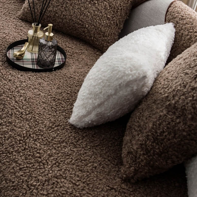 Luxury Warm Fleece Non-Slip Sofa Cover Furniture Protection Mat-Orizon Depot