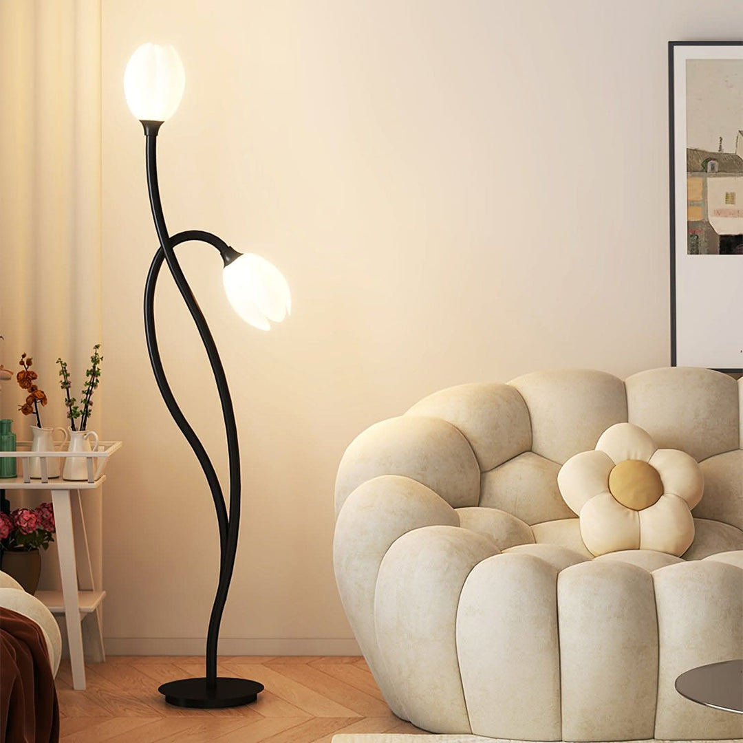 Modern Flower Floor Lamp with G9 Socket - Stylish Home Lighting-Orizon Depot
