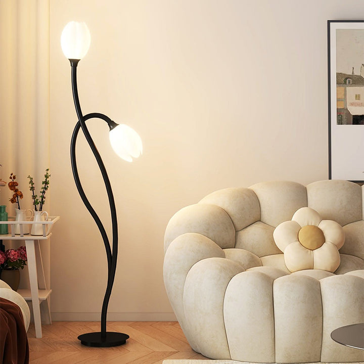 Modern Flower Floor Lamp with G9 Socket - Stylish Home Lighting-Orizon Depot