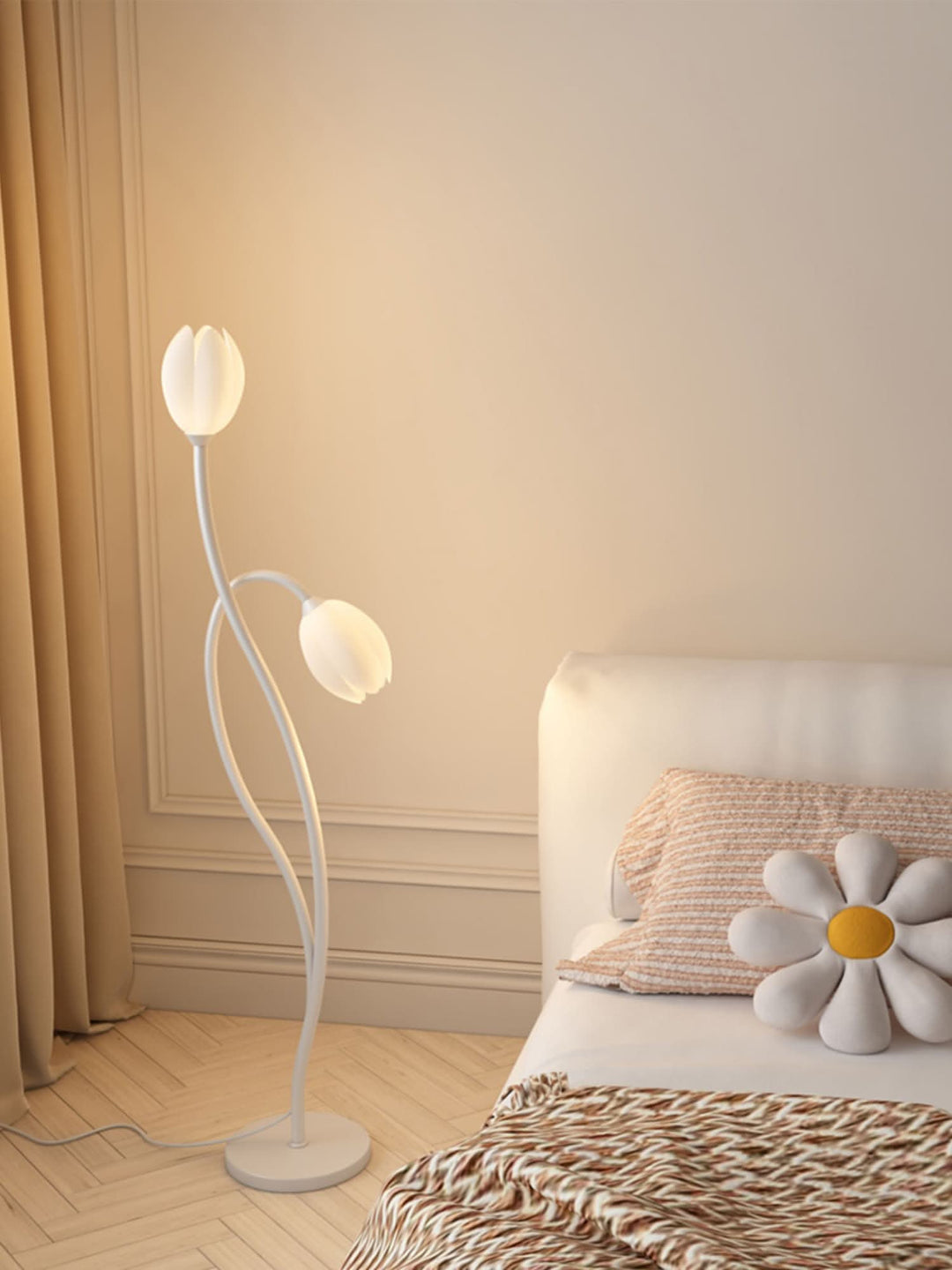 Modern Flower Floor Lamp with G9 Socket - Stylish Home Lighting-Orizon Depot