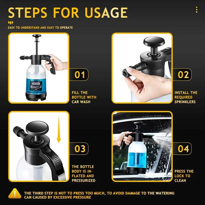 Manual Air Pressure Foam Sprayer for Car Wash-Orizon Depot