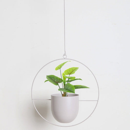 Metal Hanging Plant Pot Holder for Indoor and Outdoor Use-Orizon Depot