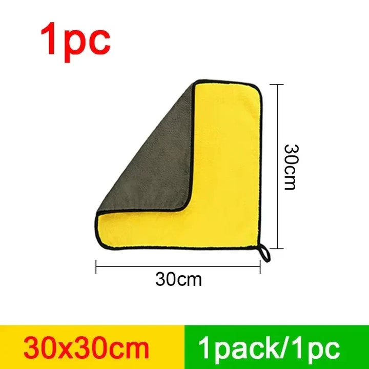 Microfiber Towels Double Layer Detailing Cloth Soft Absorbent-Orizon Depot