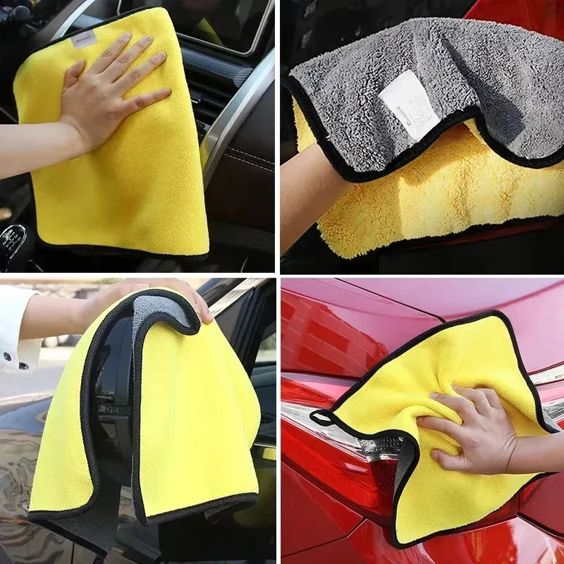 Microfiber Towels Double Layer Detailing Cloth Soft Absorbent-Orizon Depot