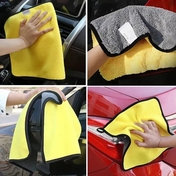 Microfiber Towels Double Layer Detailing Cloth Soft Absorbent-Orizon Depot
