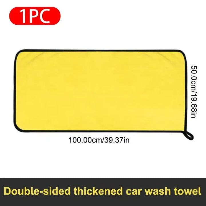 Microfiber Towels Double Layer Detailing Cloth Soft Absorbent-Orizon Depot