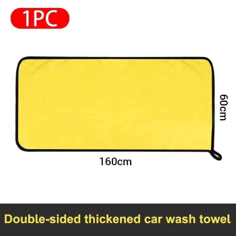 Microfiber Towels Double Layer Detailing Cloth Soft Absorbent-Orizon Depot