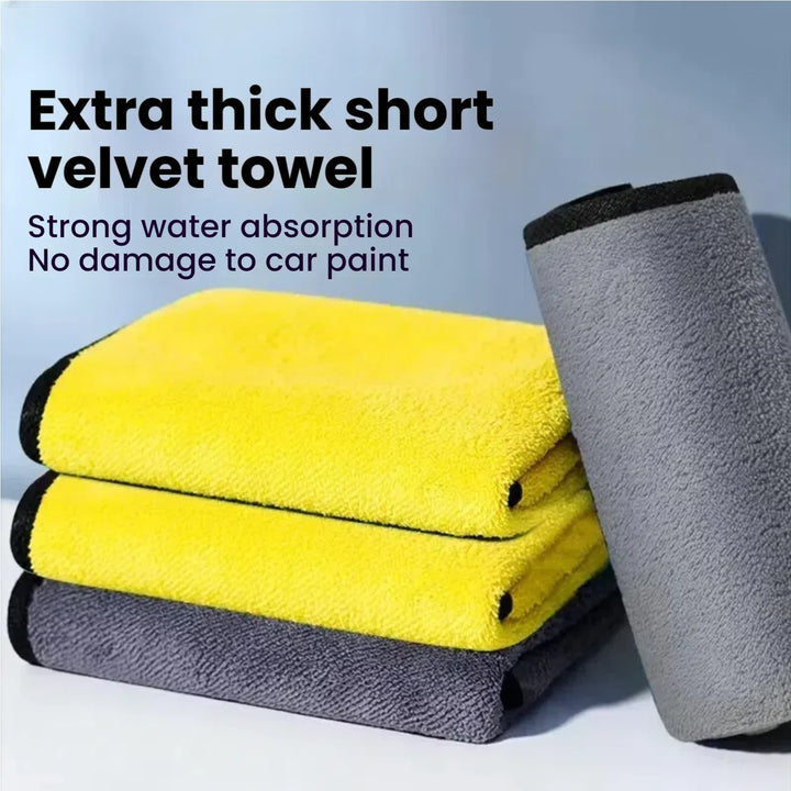 Microfiber Towels Double Layer Detailing Cloth Soft Absorbent-Orizon Depot