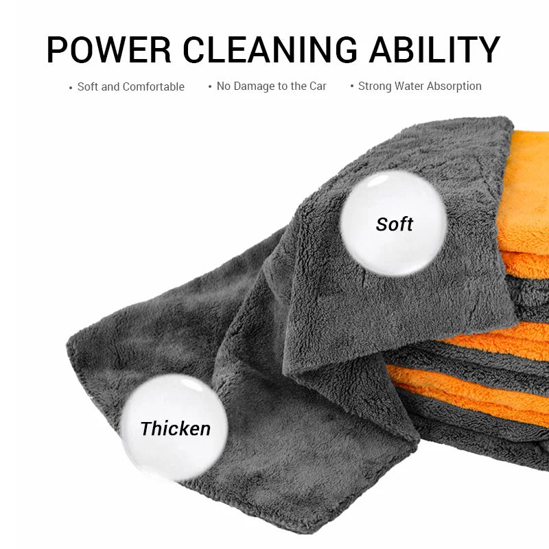 Microfiber Towels for Car Detailing, Ultra Absorbent Drying Cloths-Orizon Depot