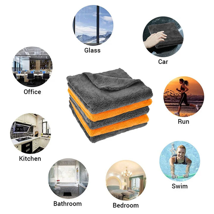 Microfiber Towels for Car Detailing, Ultra Absorbent Drying Cloths-Orizon Depot