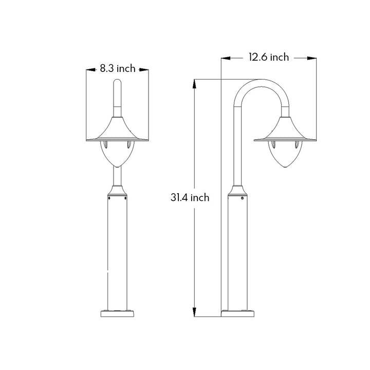 Minimalist Elegance LED Garden Path Light for Outdoor Decor-Orizon Depot