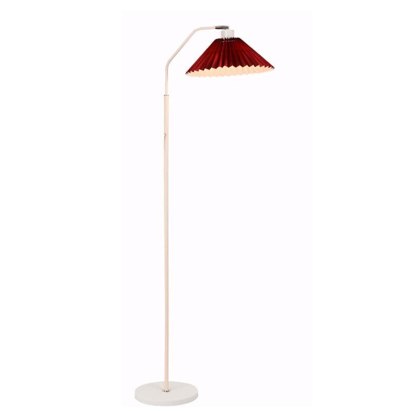 Minimalist Fabric Pleated Shade Floor Lamp 1-Light Standing Light-Orizon Depot