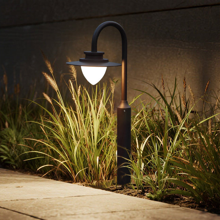 Minimalist Gooseneck Garden Pathway Lights for Illumination-Orizon Depot