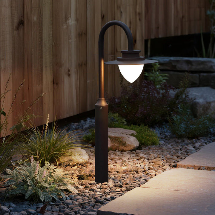 Minimalist Gooseneck Garden Pathway Lights for Illumination-Orizon Depot