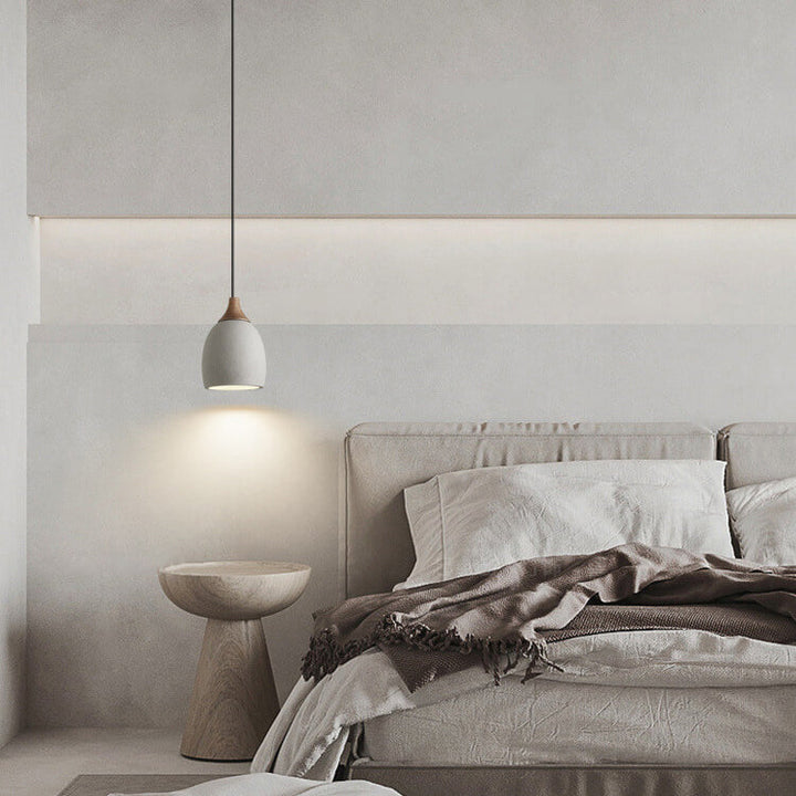 Minimalist Style Cement Dome 1-Light Pendant Lamp-Orizon Depot
