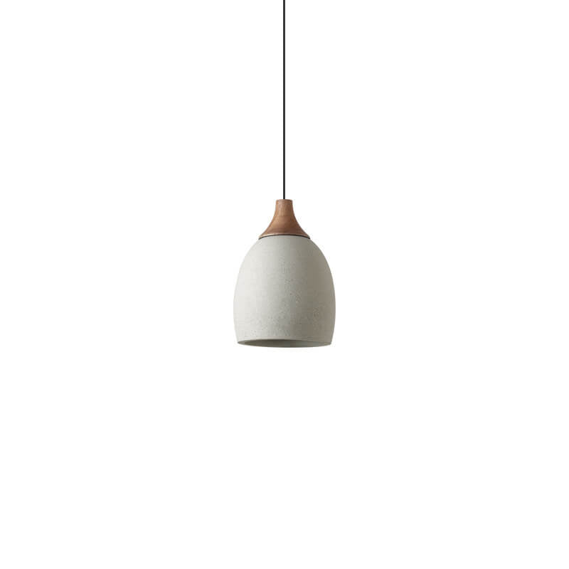 Minimalist Style Cement Dome 1-Light Pendant Lamp-Orizon Depot