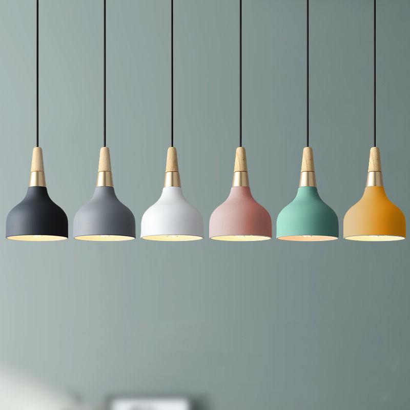 Modern Creative Macaron Disc Art Pendant Lamp-Orizon Depot