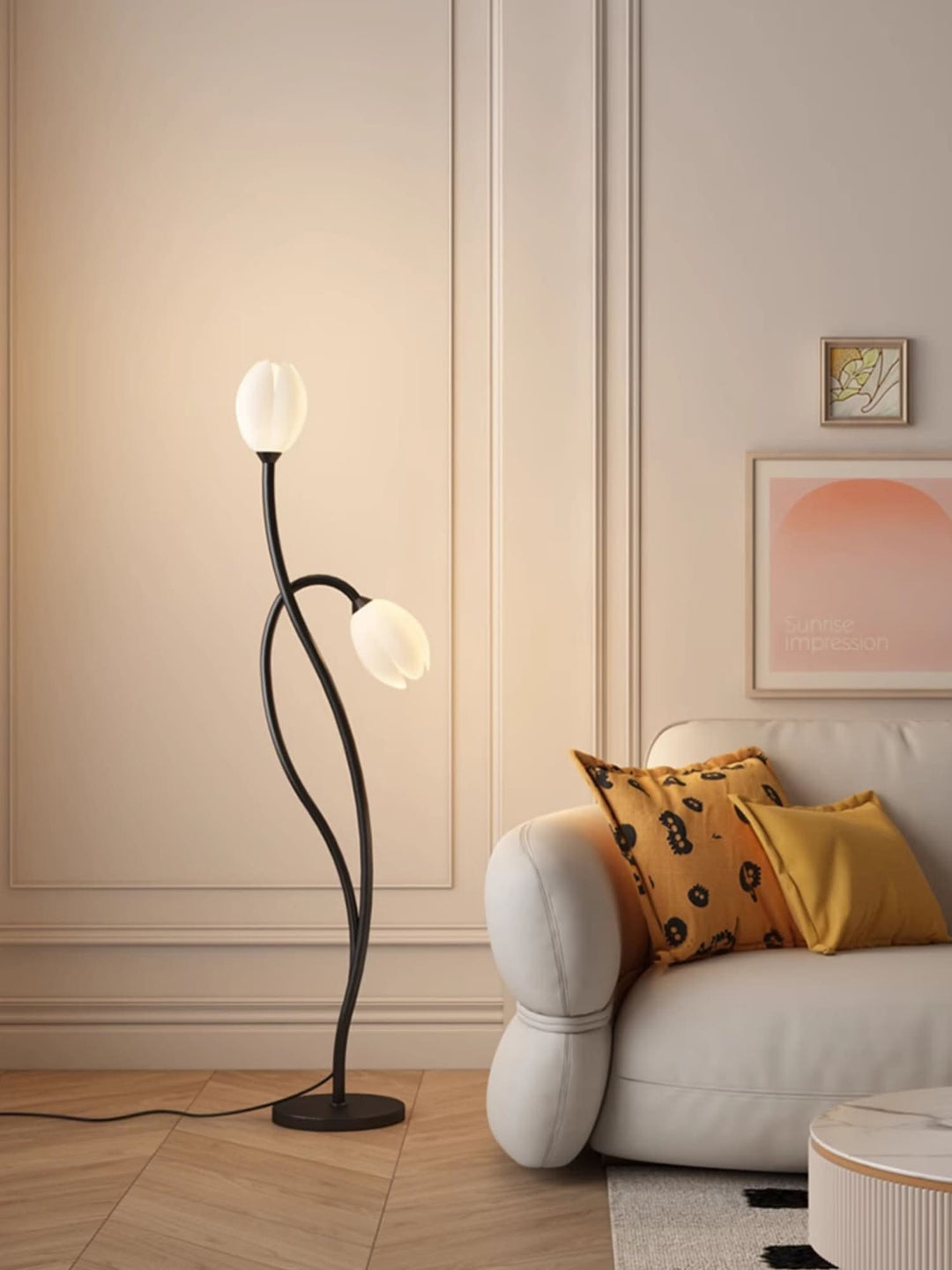 Modern Flower Floor Lamp with G9 Socket - Stylish Home Lighting-Orizon Depot