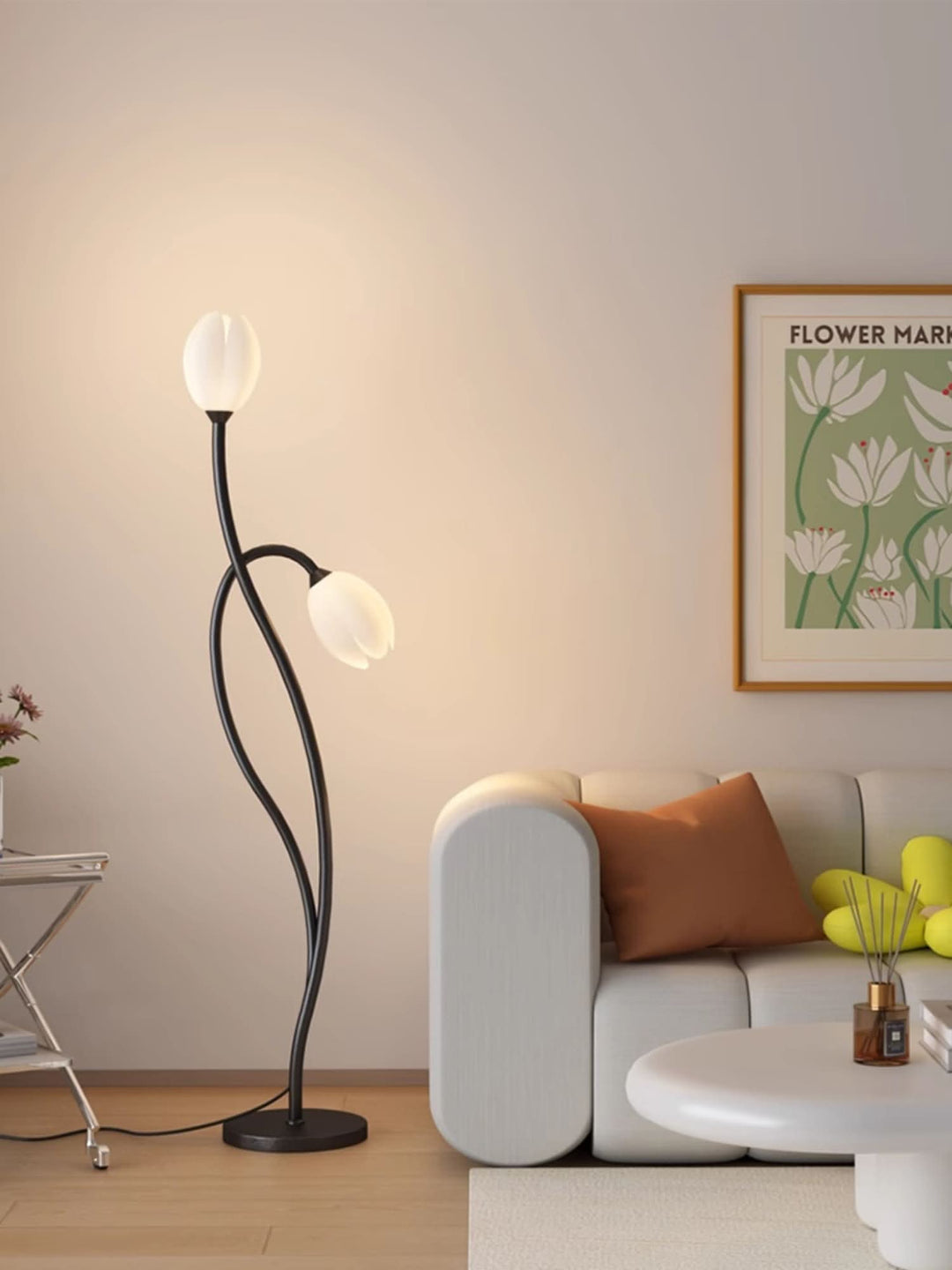 Modern Flower Floor Lamp with G9 Socket - Stylish Home Lighting-Orizon Depot