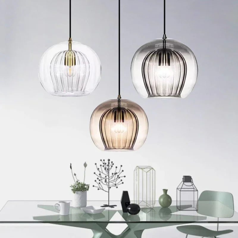 Sleek Glass Pendant Light | Stylish Ambient Illumination
