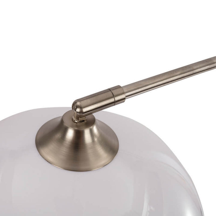 Modern Globe Floor Lamp with Acrylic Shade 1-Light Fishing Rod Base-Orizon Depot