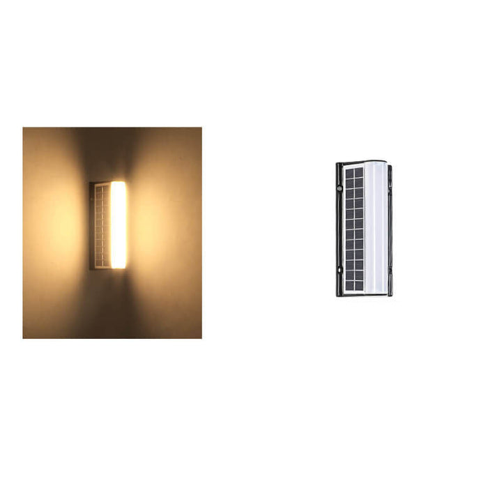 Modern Long Acrylic Solar LED Waterproof Wall Light for Outdoor Garden-Orizon Depot