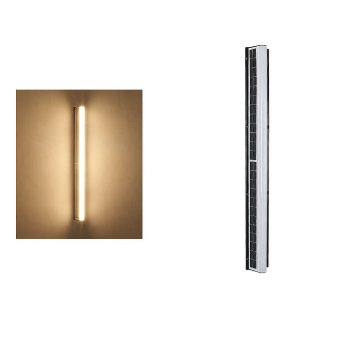 Modern Long Acrylic Solar LED Waterproof Wall Light for Outdoor Garden-Orizon Depot