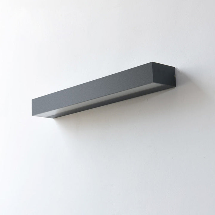 Modern Minimalist Rectangular Bar Aluminum LED Waterproof Wall Sconce Lamp for Garden-Orizon Depot