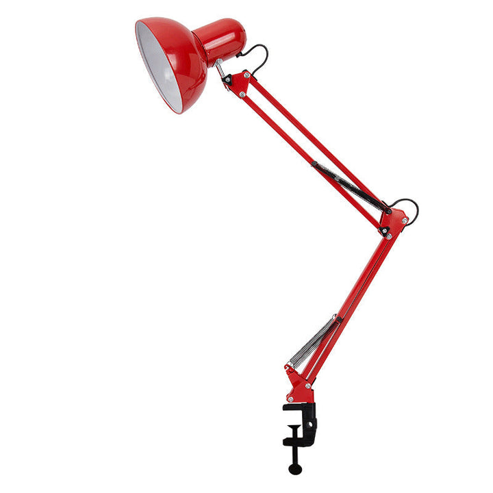 Modern Minimalist Retractable Long Arm Clip Iron ABS 1-Light Table Lamp For Bedroom-Orizon Depot