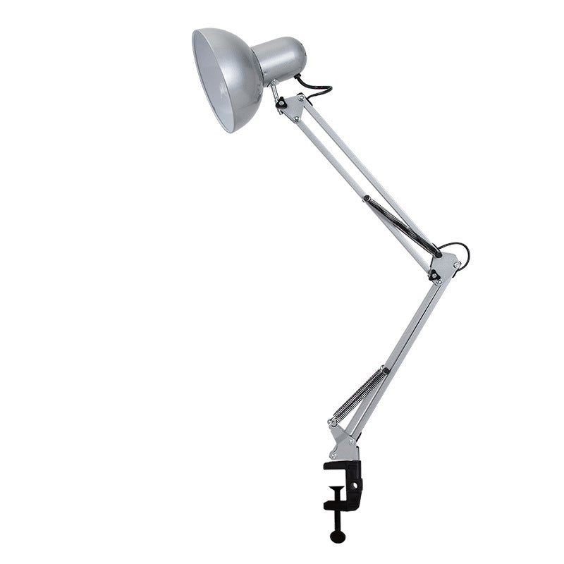 Modern Minimalist Retractable Long Arm Clip Iron ABS 1-Light Table Lamp For Bedroom-Orizon Depot