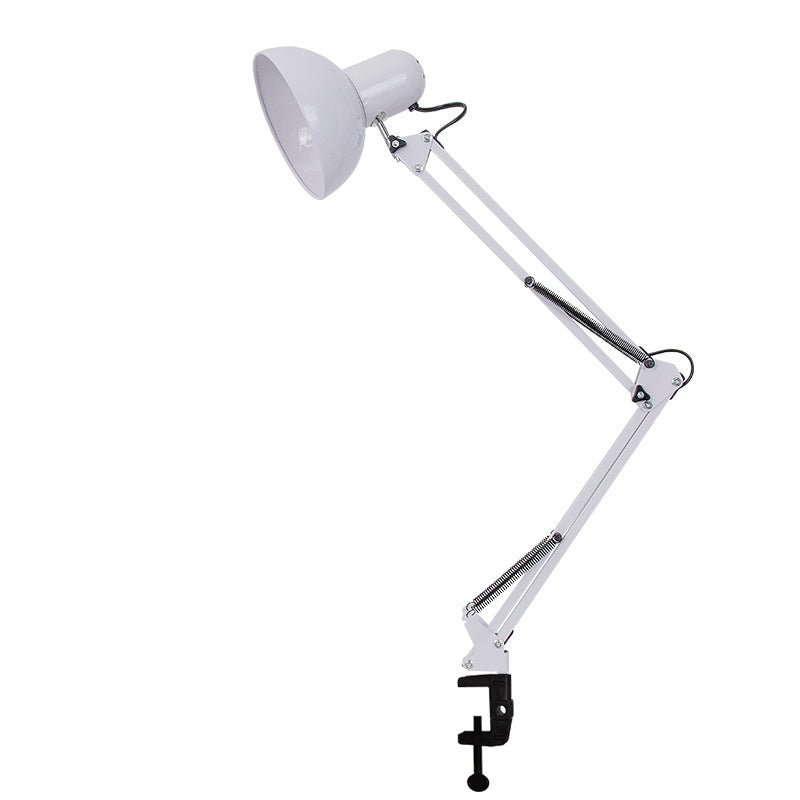 Modern Minimalist Retractable Long Arm Clip Iron ABS 1-Light Table Lamp For Bedroom-Orizon Depot