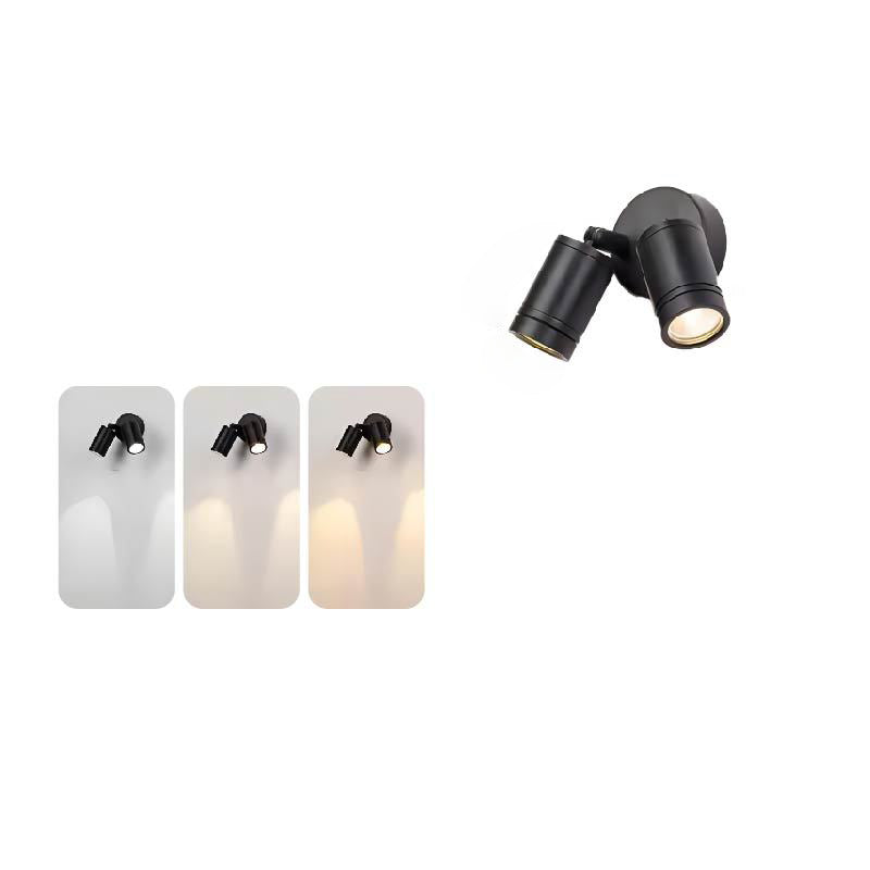 Modern Minimalist Waterproof Aluminum Adjustable Cylinder LED Outdoor Wall Sconce-Orizon Depot