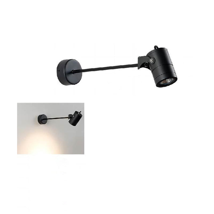 Modern Minimalist Waterproof Aluminum Adjustable Cylinder LED Outdoor Wall Sconce-Orizon Depot