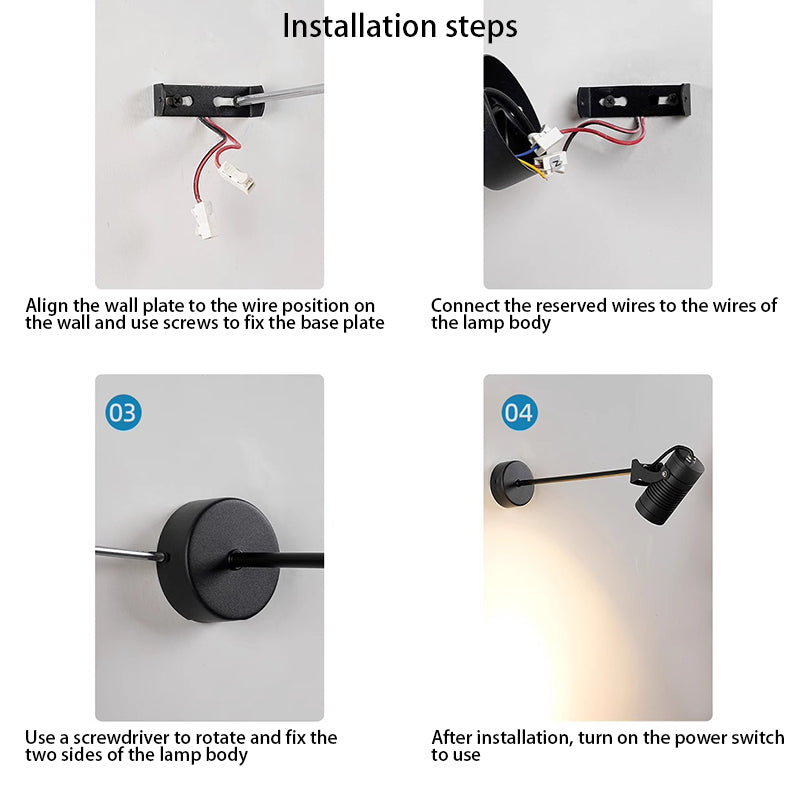 Modern Minimalist Waterproof Aluminum Adjustable Cylinder LED Outdoor Wall Sconce-Orizon Depot