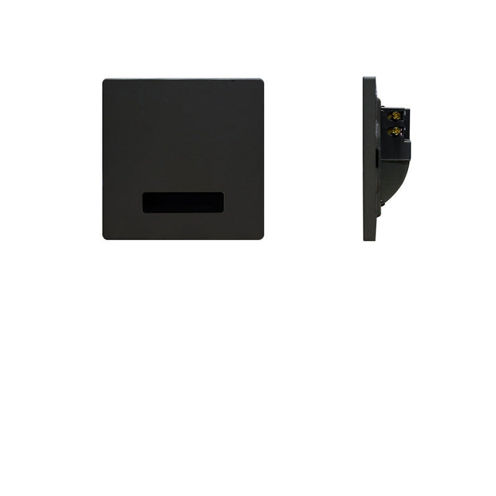 Modern Minimalist Waterproof Aluminum Steel PC Square LED Recessed Wall Lamp for Hallway-Orizon Depot