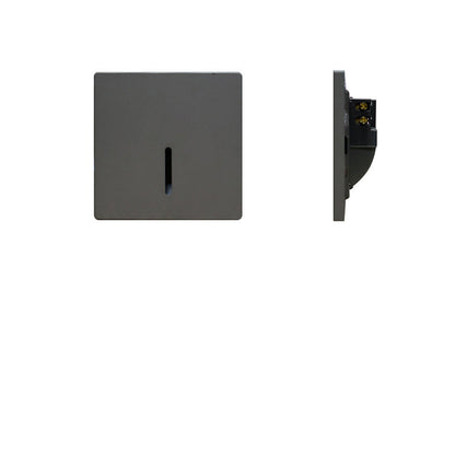 Modern Minimalist Waterproof Aluminum Steel PC Square LED Recessed Wall Lamp for Hallway-Orizon Depot