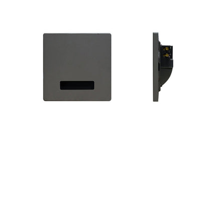 Modern Minimalist Waterproof Aluminum Steel PC Square LED Recessed Wall Lamp for Hallway-Orizon Depot