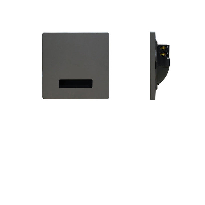 Modern Minimalist Waterproof Aluminum Steel PC Square LED Recessed Wall Lamp for Hallway-Orizon Depot