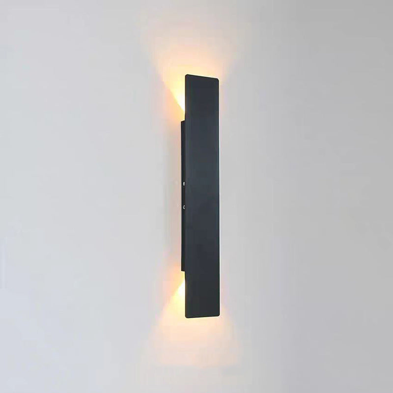 Modern Minimalist Waterproof Long Strip Aluminum Acrylic LED Wall Sconce Lamp for Patio-Orizon Depot