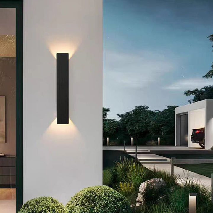 Modern Minimalist Waterproof Long Strip Aluminum Acrylic LED Wall Sconce Lamp for Patio-Orizon Depot
