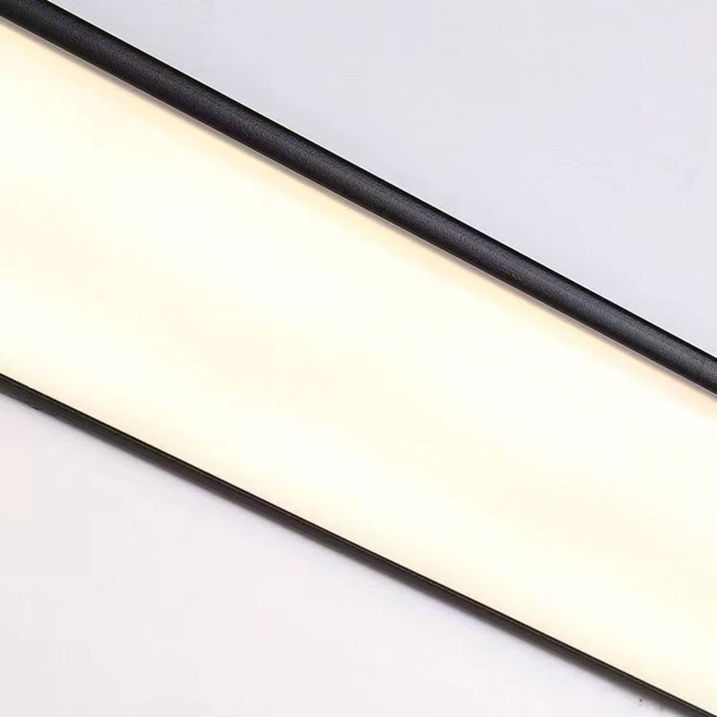 Modern Minimalist Waterproof Rectangular Aluminum Acrylic LED Wall Sconce Lamp for Outdoor Garden-Orizon Depot
