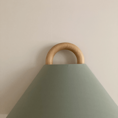 Modern Original Wooden Pleated Semi-Circle 1-Light Wall Sconce Lamp-Orizon Depot