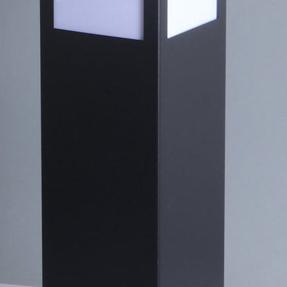 Modern Solar Square Column Outdoor Waterproof Lawn Path Lamp-Orizon Depot