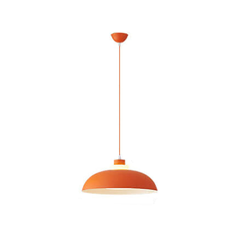 Modern Solid Color Macaron Acrylic Style Aluminum 1-Light Pendant Lamp-Orizon Depot